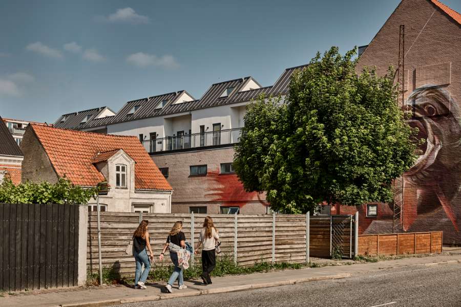 From classrooms to new homes with steel façades and steel roofs, Dannebrogsgade 43, 9000 Aalborg, Denmark